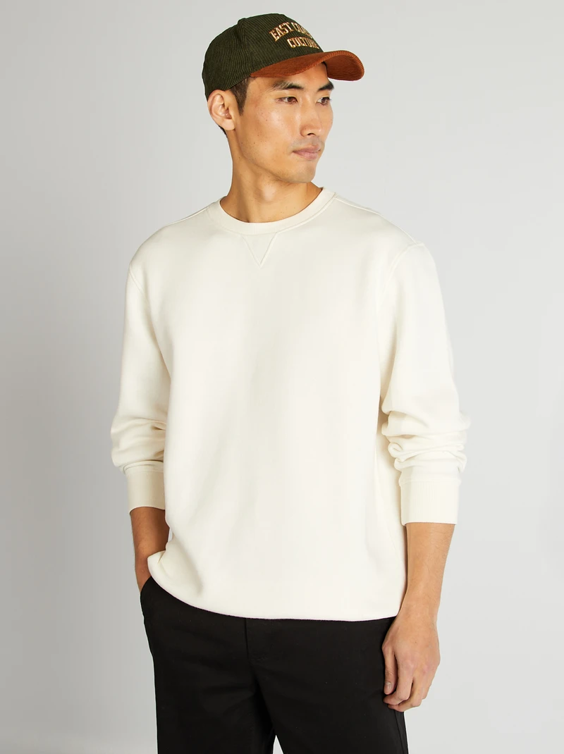 plain round neck sweatshirt